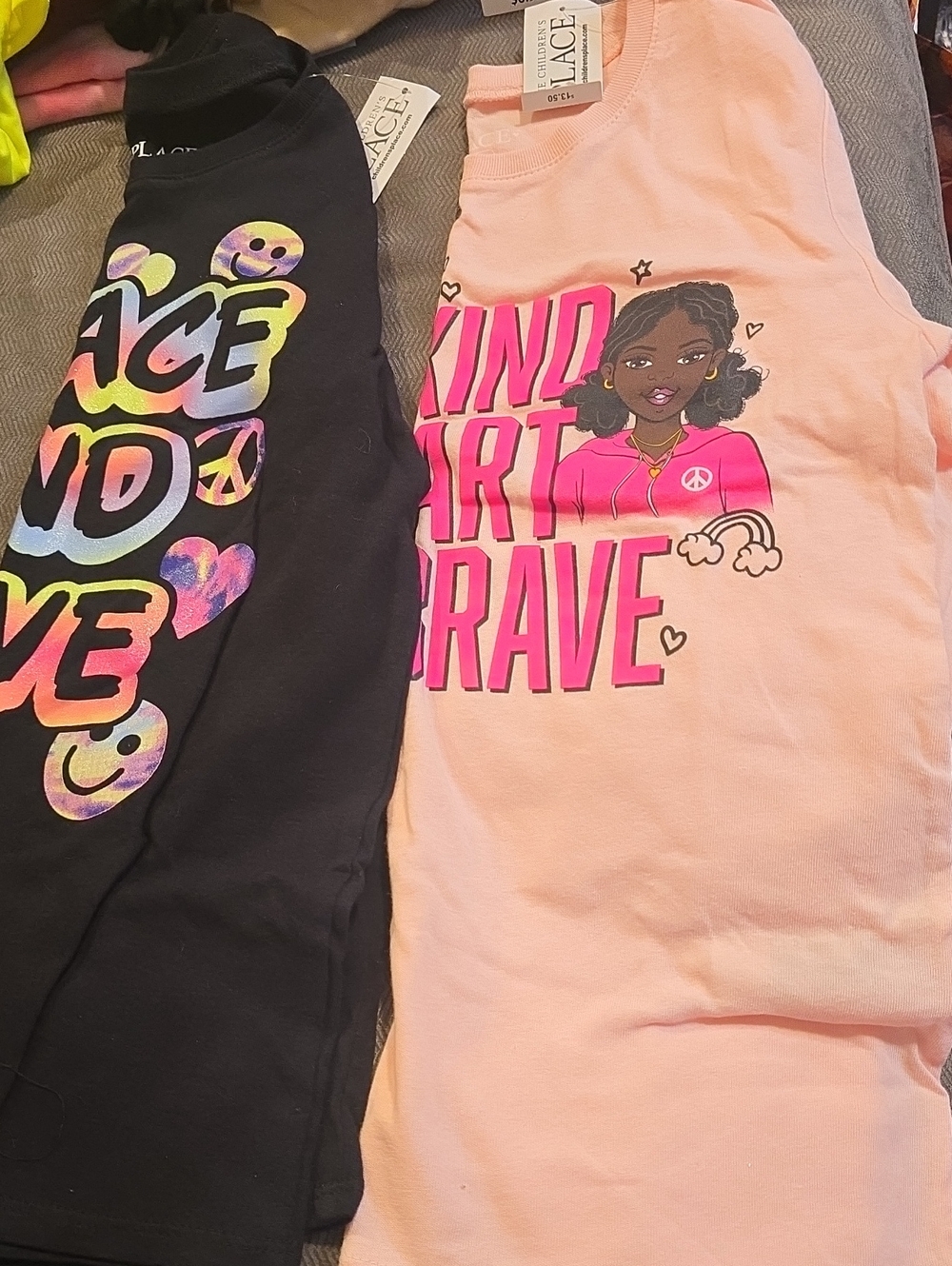 2 Shirts The Children's Place Pink 'Kind Smart Brave' Graphic Tee